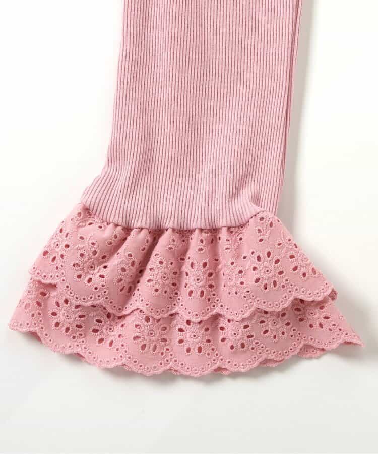 日本童裝 apres les cours 接觸冷感 蕾絲荷葉邊長褲 70-140cm 女童款 夏季 PANTS