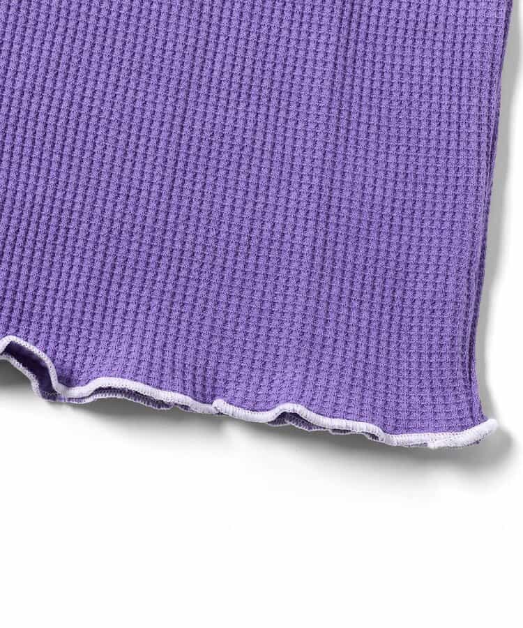 日本童裝 apres les cours 無袖華夫格荷葉邊上衣 80-140cm 女童款 夏季 TOPS
