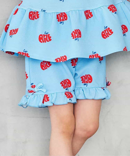 日本童裝 apres les cours 印花荷葉邊短褲 80-140cm 女童款 夏季 PANTS