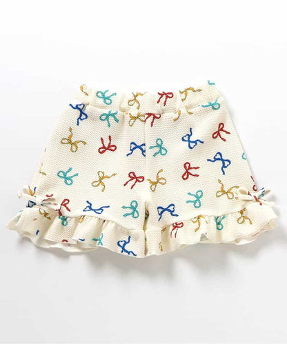 日本童裝 apres les cours 印花荷葉邊短褲 80-140cm 女童款 夏季 PANTS