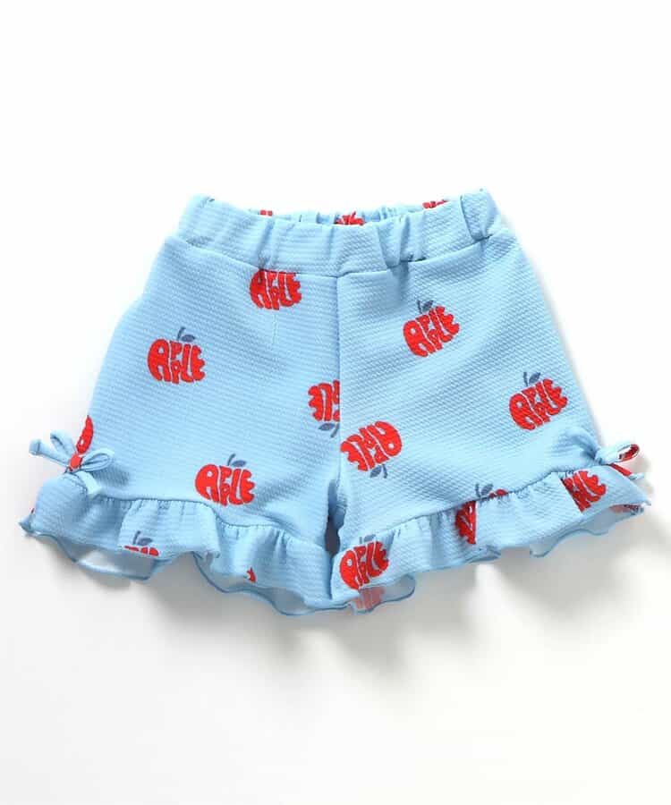 日本童裝 apres les cours 印花荷葉邊短褲 80-140cm 女童款 夏季 PANTS
