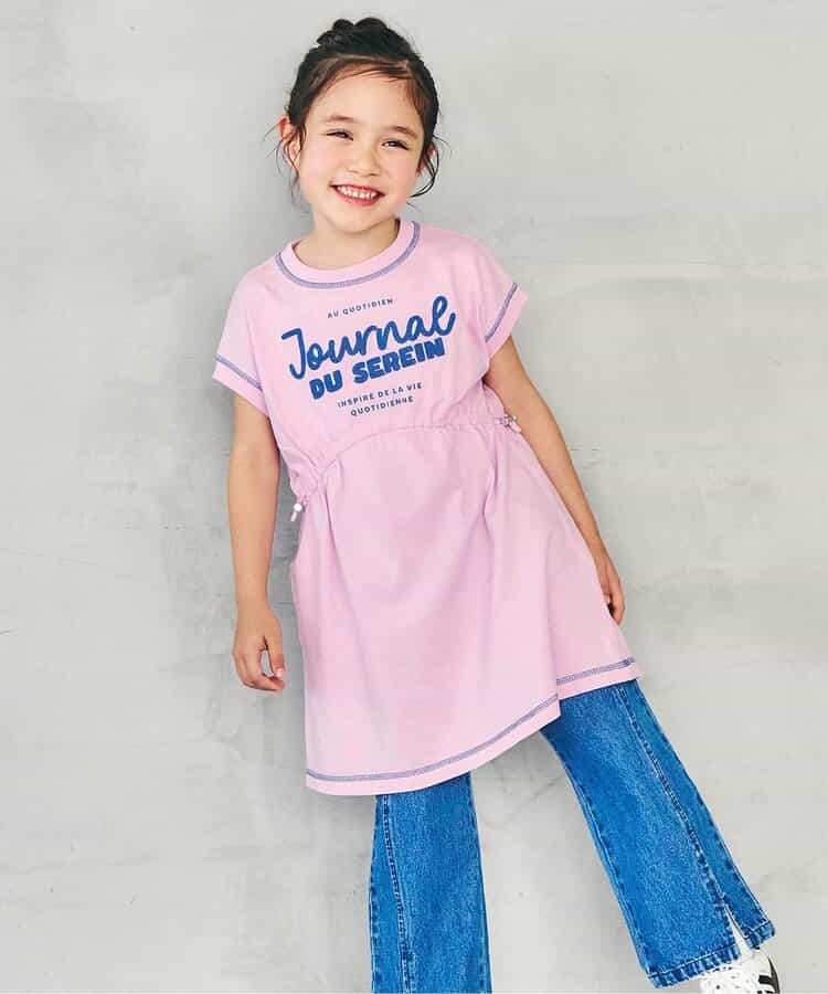日本童裝 apres les cours 抽繩連身裙 80-140cm 女童款 夏季 DRESSES