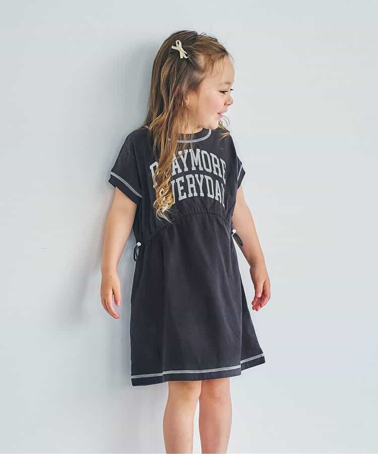 日本童裝 apres les cours 抽繩連身裙 80-140cm 女童款 夏季 DRESSES