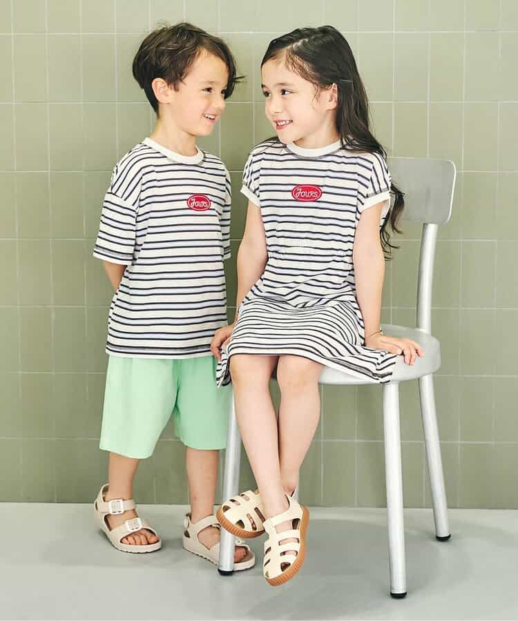 日本童裝 apres les cours 抽繩連身裙 80-140cm 女童款 夏季 DRESSES