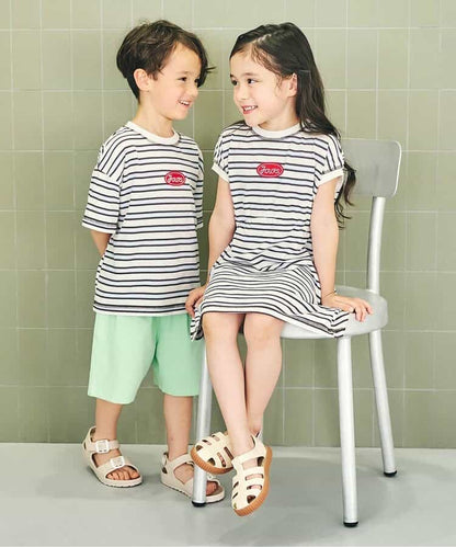 日本童裝 apres les cours 印花logo上衣 80-130cm 男童款/女童款 夏季 TOPS