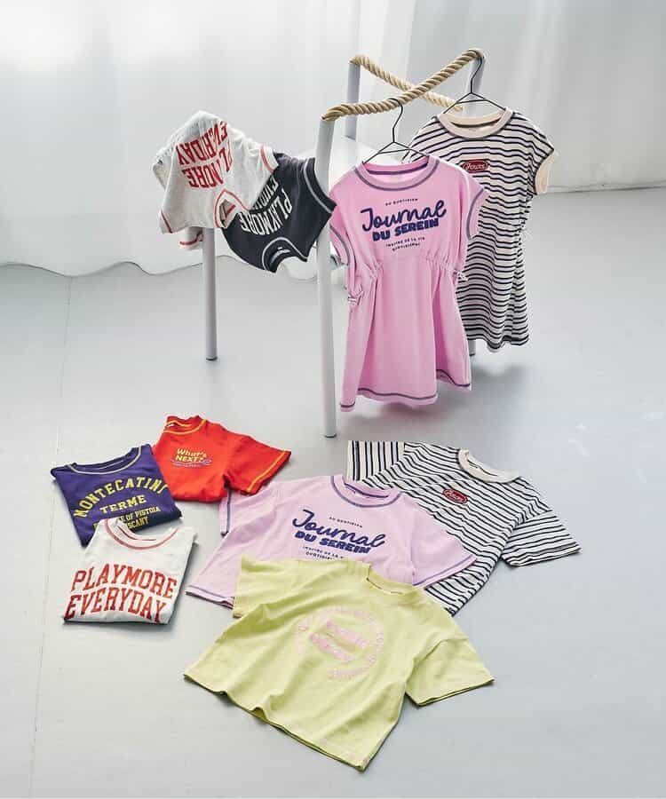 日本童裝 apres les cours 印花logo上衣 80-130cm 男童款/女童款 夏季 TOPS