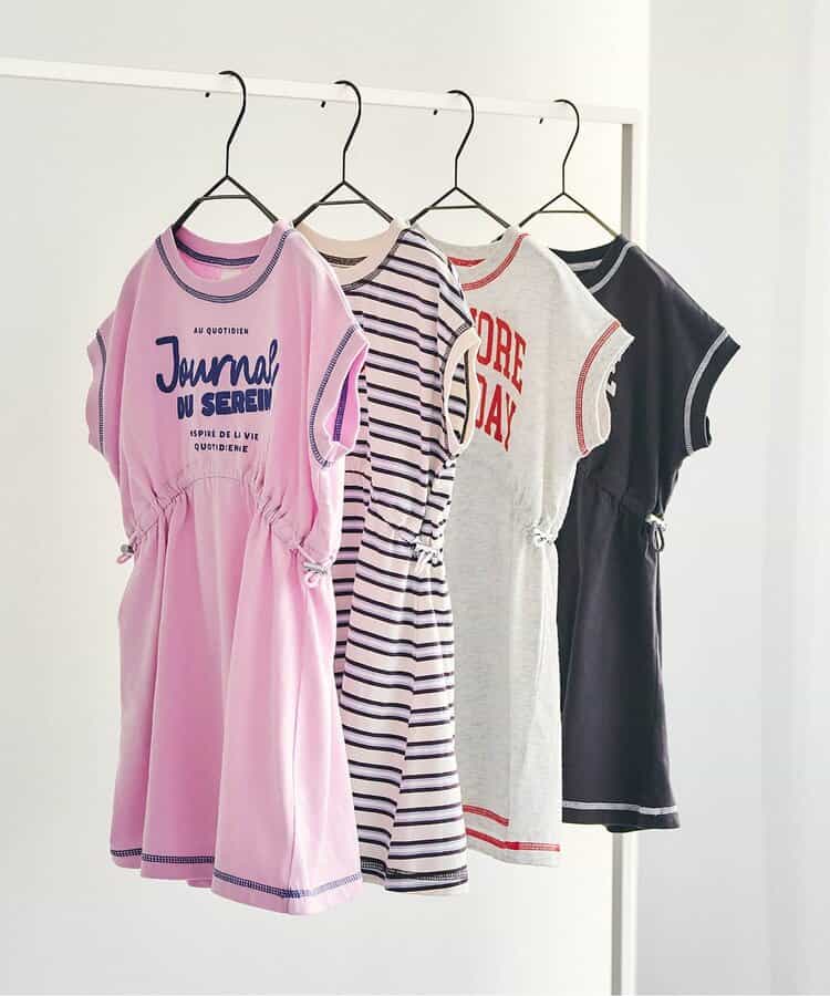 日本童裝 apres les cours 抽繩連身裙 80-140cm 女童款 夏季 DRESSES