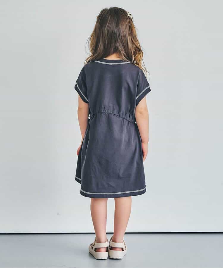 日本童裝 apres les cours 抽繩連身裙 80-140cm 女童款 夏季 DRESSES