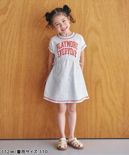 日本童裝 apres les cours 抽繩連身裙 80-140cm 女童款 夏季 DRESSES