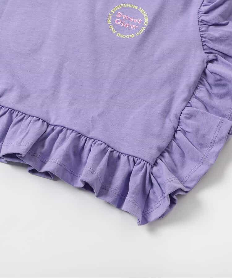 日本童裝 apres les cours 荷葉邊印花上衣 80-140cm 女童款 夏季 TOPS