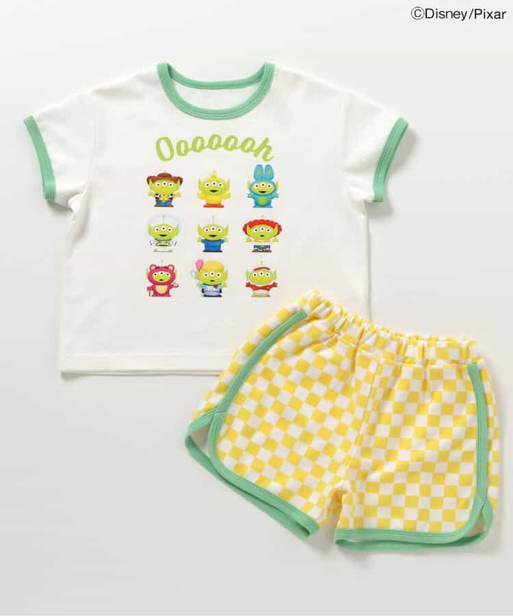 日本童裝 apres les cours x Disney ToyStory 吸水速乾 接觸冷感 兩件套裝 80-130cm 男童款 夏季 TOPS PANTS