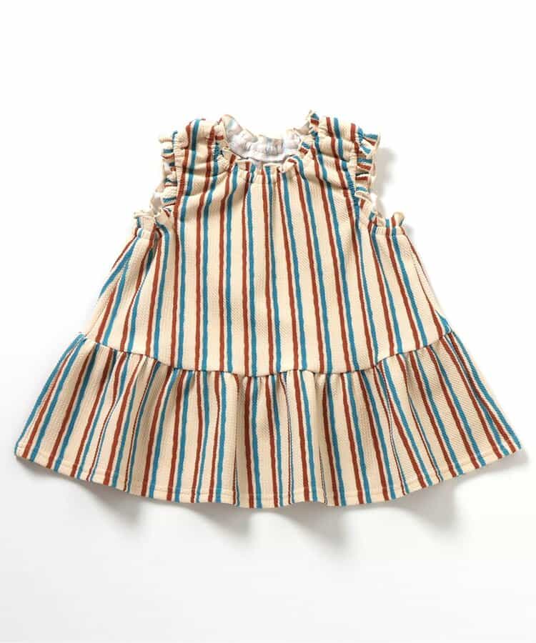 日本童裝 apres les cours 印花荷葉上衣 80-140cm 女童款 夏季 TOPS