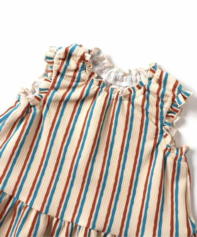 日本童裝 apres les cours 印花荷葉上衣 80-140cm 女童款 夏季 TOPS