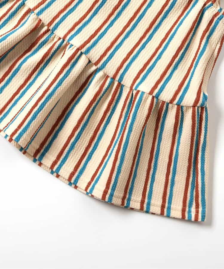 日本童裝 apres les cours 印花荷葉上衣 80-140cm 女童款 夏季 TOPS