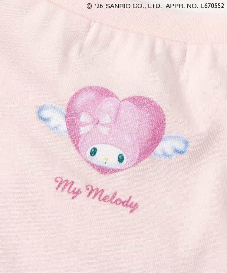 日本童裝 apres les cours x Sanrio  接觸冷感 薄紗拼接上衣 80-140cm 女童款 夏季 TOPS