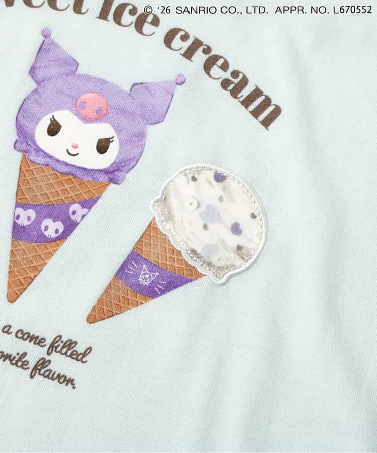 日本童裝 apres les cours x Sanrio  接觸冷感 雪糕圖案上衣 80-140cm 女童款 夏季 TOPS