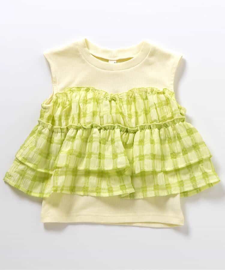 日本童裝 apres les cours 無袖薄紗上衣 80-140cm 女童款 夏季 TOPS