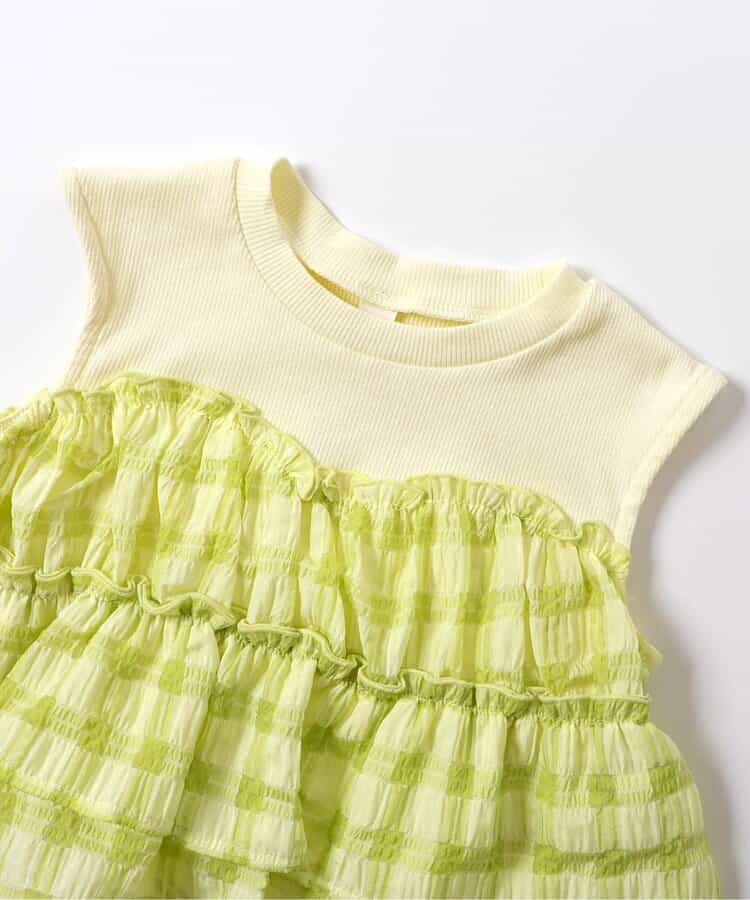 日本童裝 apres les cours 無袖薄紗上衣 80-140cm 女童款 夏季 TOPS