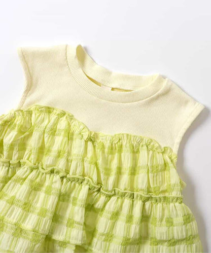 日本童裝 apres les cours 無袖薄紗上衣 80-140cm 女童款 夏季 TOPS