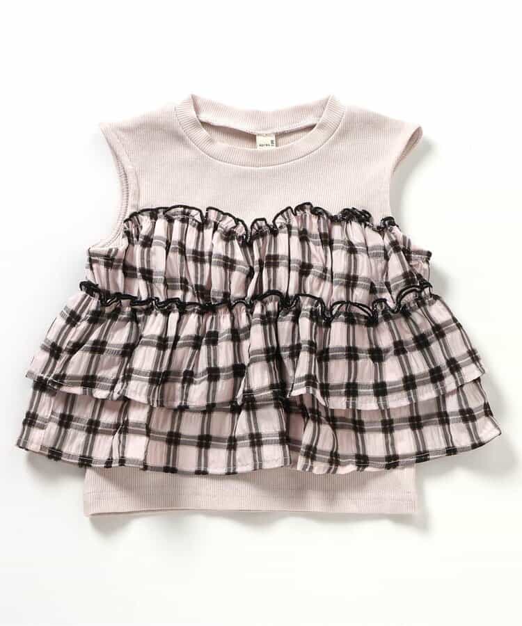 日本童裝 apres les cours 無袖薄紗上衣 80-140cm 女童款 夏季 TOPS