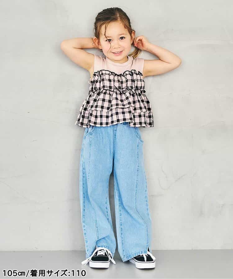 日本童裝 apres les cours 無袖薄紗上衣 80-140cm 女童款 夏季 TOPS