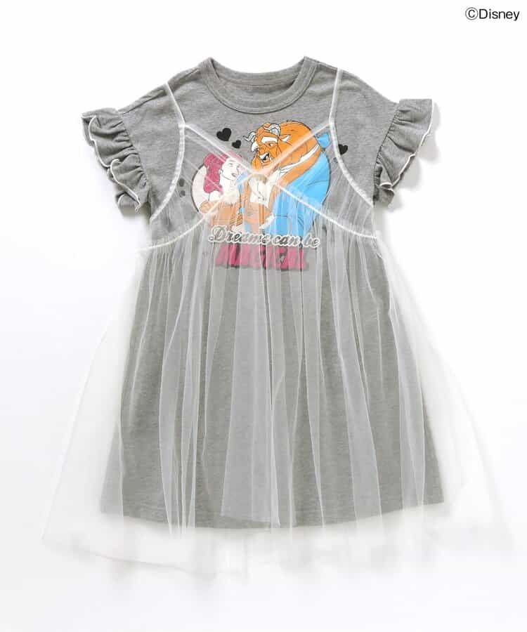 日本童裝 BREEZE x Disney 公主薄紗兩件連身裙 80-120cm 女童款 夏季 DRESSES
