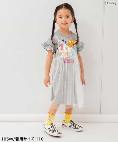 日本童裝 BREEZE x Disney 公主薄紗兩件連身裙 80-120cm 女童款 夏季 DRESSES