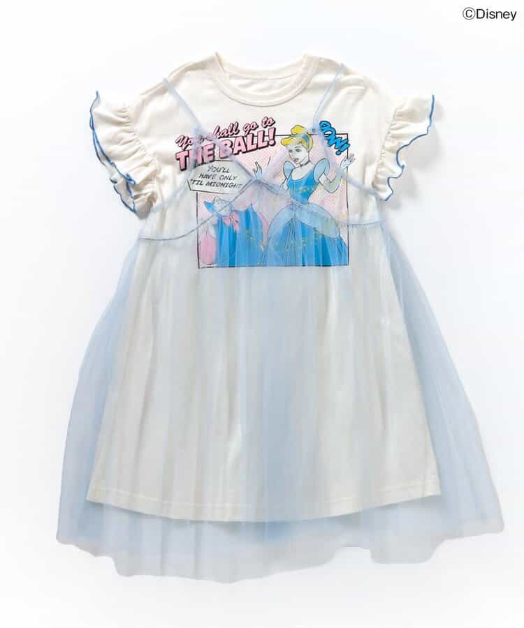 日本童裝 BREEZE x Disney 公主薄紗兩件連身裙 80-120cm 女童款 夏季 DRESSES