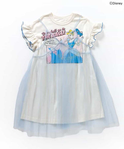 日本童裝 BREEZE x Disney 公主薄紗兩件連身裙 80-120cm 女童款 夏季 DRESSES
