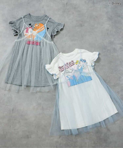 日本童裝 BREEZE x Disney 公主薄紗兩件連身裙 80-120cm 女童款 夏季 DRESSES