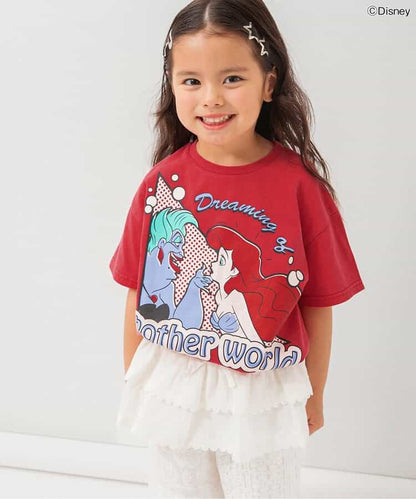 日本童裝 BREEZE x Disney 公主印花上衣 80-120cm 女童款 夏季 TOPS