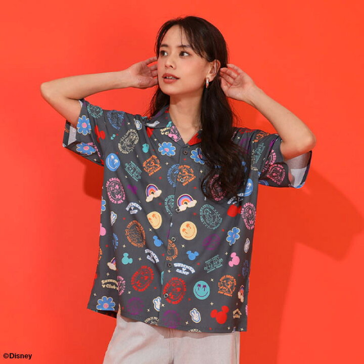 Japanese BDL x Disney parent-child print tops (80-150cm) for boys and girls (summer TOPS) 