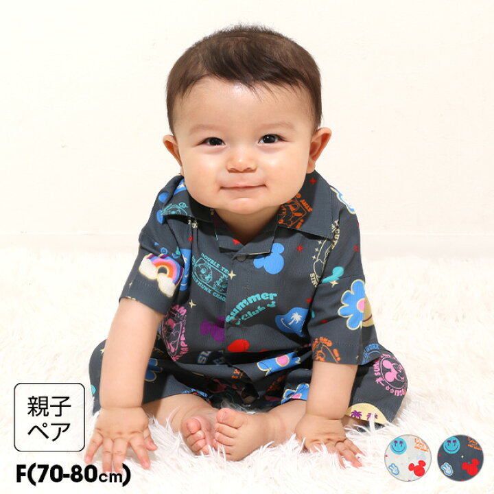 Japanese BDL x Disney parent-child print tops (80-150cm) for boys and girls (summer TOPS) 