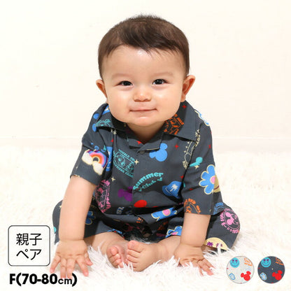 Japanese BDL x Disney parent-child print tops (80-150cm) for boys and girls (summer TOPS) 