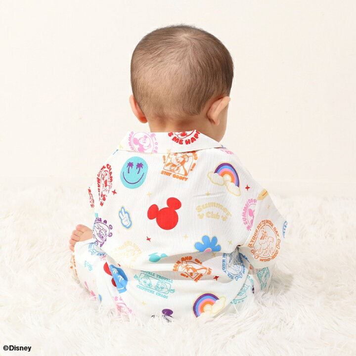 Japanese BDL x Disney parent-child print tops (80-150cm) for boys and girls (summer TOPS) 