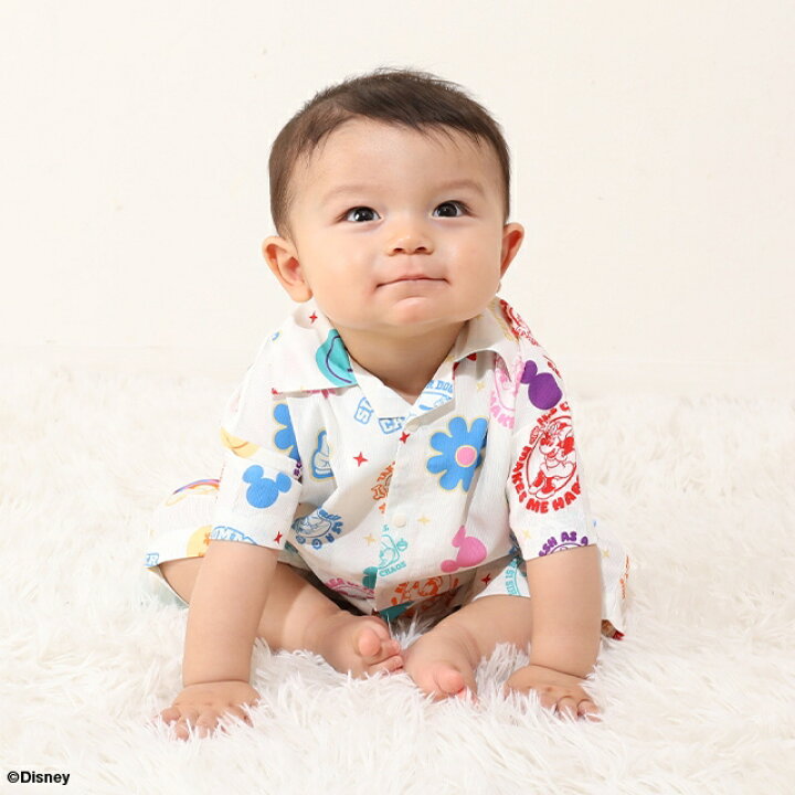 Japanese BDL x Disney parent-child print tops (80-150cm) for boys and girls (summer TOPS) 