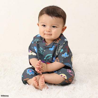 Japanese BDL x Disney parent-child print tops (80-150cm) for boys and girls (summer TOPS) 