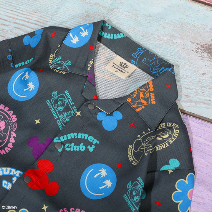 Japanese BDL x Disney parent-child print tops (80-150cm) for boys and girls (summer TOPS) 