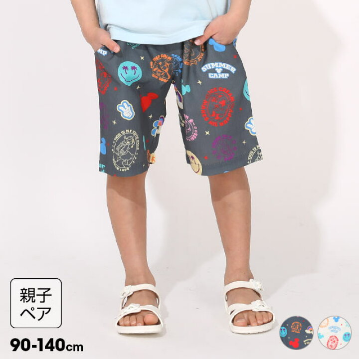 日本童裝 BDL x Disney 親子裝 度假風短褲 90-140cm 男童款 夏季 PANTS