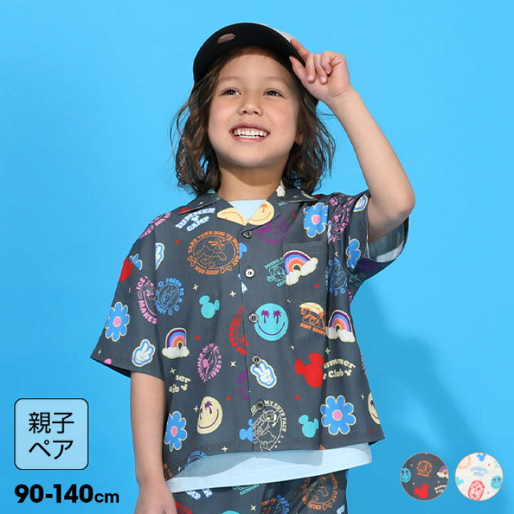 日本童裝 BDL x Disney 親子裝 度假風襯衫 90-140cm 男童款 夏季 TOPS