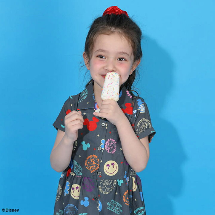 Japanese BDL x Disney parent-child print tops (80-150cm) for boys and girls (summer TOPS) 