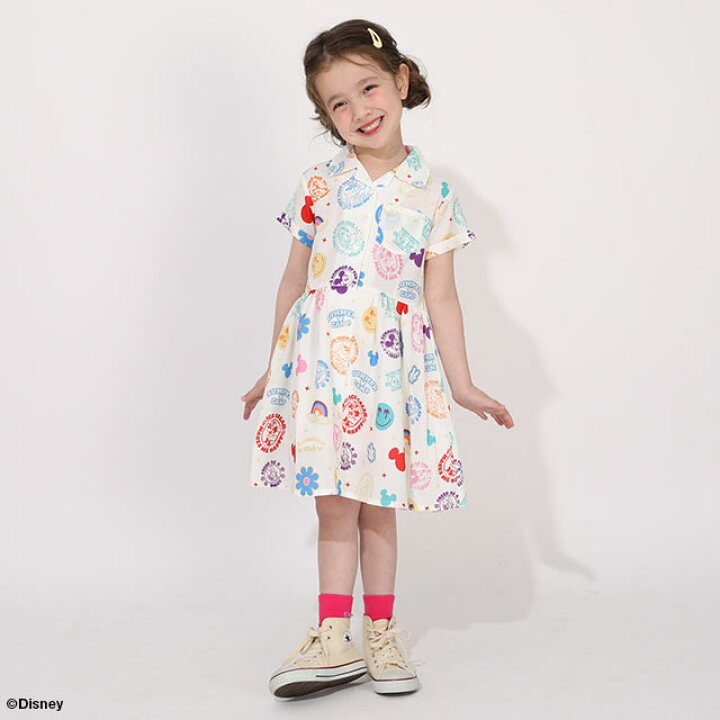 Japanese BDL x Disney parent-child print tops (80-150cm) for boys and girls (summer TOPS) 