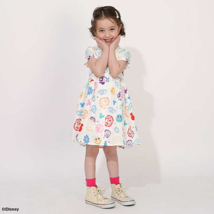 Japanese BDL x Disney parent-child print tops (80-150cm) for boys and girls (summer TOPS) 