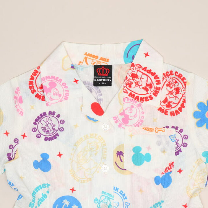 Japanese BDL x Disney parent-child print tops (80-150cm) for boys and girls (summer TOPS) 
