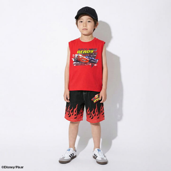 日本童裝 BDL x Disney Cars印花背心 90-130cm 男童款 夏季 TOPS