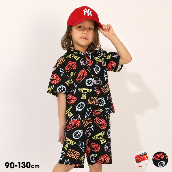 日本童裝 BDL x Disney Cars襯衫短褲套裝 90-130cm 男童款 夏季 TOPS PANTS