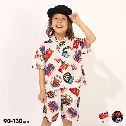 日本童裝 BDL x Disney Cars襯衫短褲套裝 90-130cm 男童款 夏季 TOPS PANTS