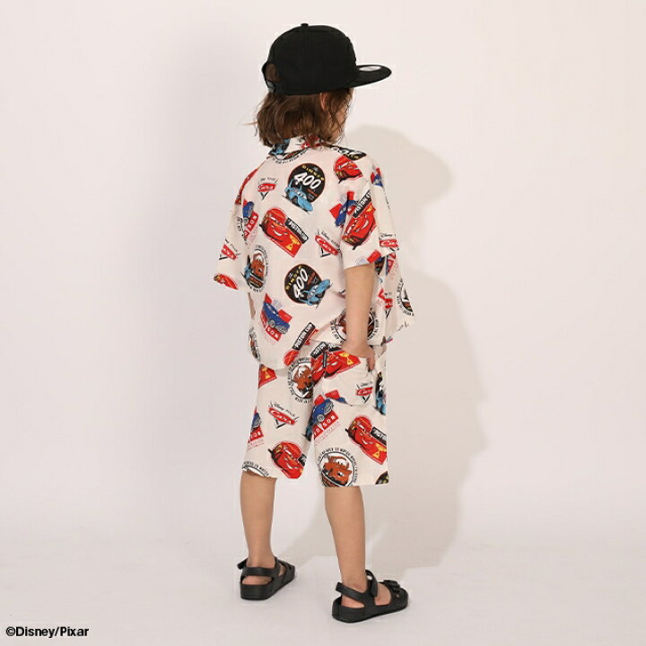日本童裝 BDL x Disney Cars襯衫短褲套裝 90-130cm 男童款 夏季 TOPS PANTS