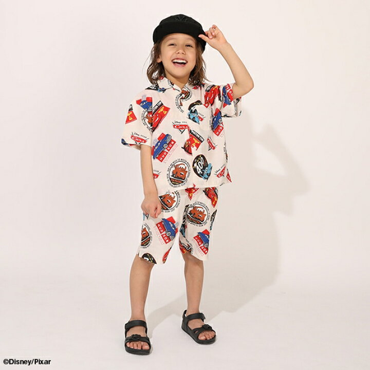 日本童裝 BDL x Disney Cars襯衫短褲套裝 90-130cm 男童款 夏季 TOPS PANTS