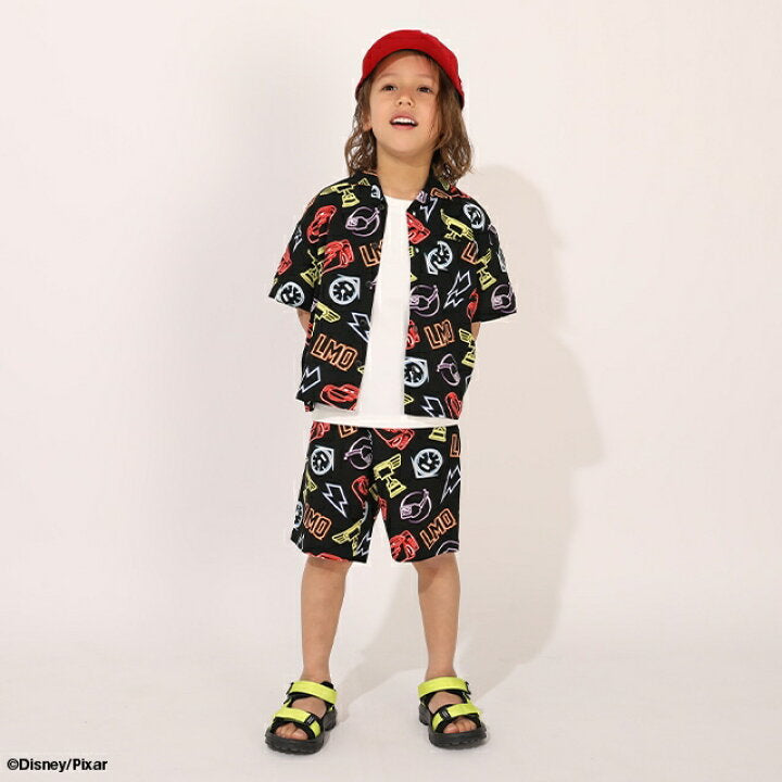 日本童裝 BDL x Disney Cars襯衫短褲套裝 90-130cm 男童款 夏季 TOPS PANTS